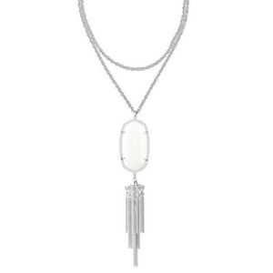 KENDRA SCOTT RAYNE NECKLACE WHITE PEARL